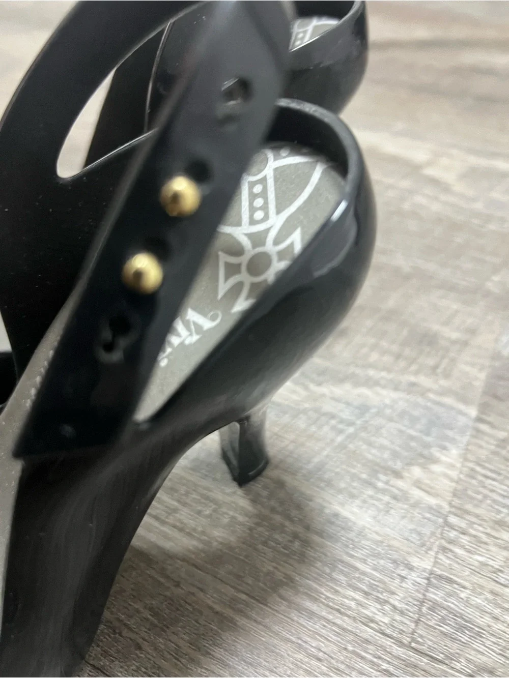 [Vivienne Westwood Anglomania Melissa] Black Heart Slingback Pumps
